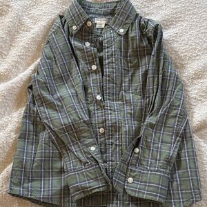Crewcuts by JCrew Green and Navy Plaid Boys Shirt